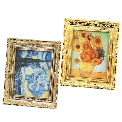 Alasum 2st Puppenhausrahmen Exquisites Minigemälde Miniatur-hausaccessoires Mini-malmodell Mini-hausbedarf Kleines Ölgemälde-Handwerk Mini- Deko-Requisite Winziges Gemäldedekor Harz Alasum 2st Puppenhausrahmen Exquisites Minigemälde Miniatur-hausaccessoires Mini-malmodell Mini-hausbedarf Kleines Ölgemälde-Handwerk Mini- Deko-Requisite Winziges Gemäldedekor Harz von Alasum