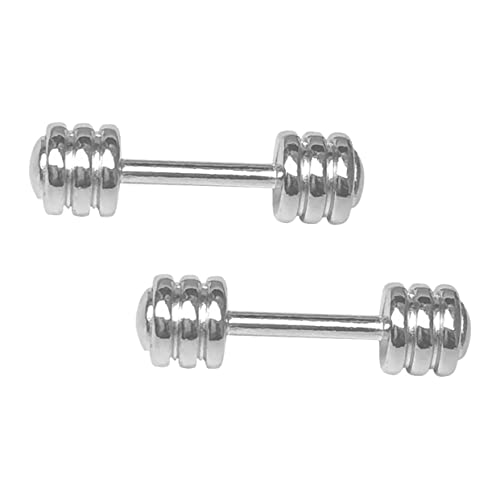 Alasum Realistische Mini-hanteln Aus Metall Hanteln für Das Schreibtisch-fitnessstudio Hantelspielzeug für Miniatur-Sets von Alasum