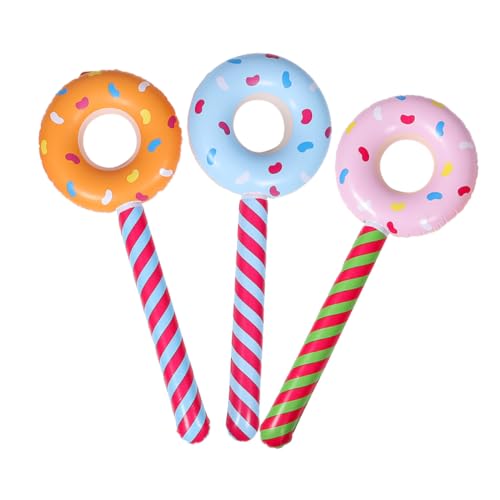 Alasum Party Favors Set Donut Sticks Pvc Donut Lutscher Aufblasbare Candy Dekorationen von Alasum