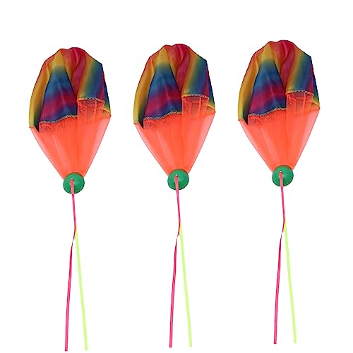 Alasum 3 Stück Handwurf-Fallschirm Fallschirm Kleiner Fallschirm Mini-Fallschirm Mini-Soldat-Fallschirm Nylon Alasum 3 Stück Handwurf-Fallschirm Fallschirm Kleiner Fallschirm Mini-Fallschirm Mini-Soldat-Fallschirm Nylon von Alasum