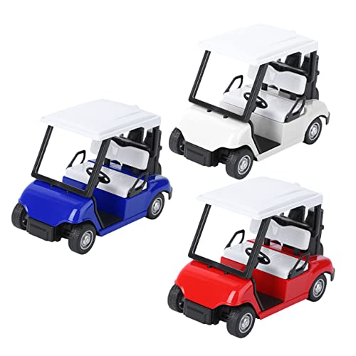 Alasum 3 Stück Kugelautomodell für kinderspielzeug puppenwagen Golf Clubauto-Modell kognitives Minigolfwagen Legierung von Alasum