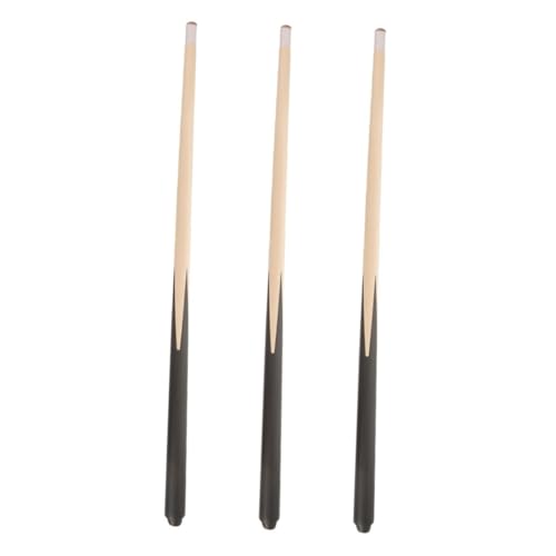 Alasum 3 Stück Mini Billard Queue Teilig Billardqueue Kurz aus Langlebigem Hartholz für Jungen Mädchen Tragbar Leicht für Poolspiel Zuhause und Training von Alasum