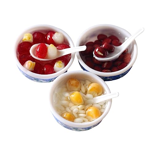 Alasum 3 Stück Miniaturornament Miniatur-Life-Scene-Accessoire Zubehör für Puppenhäuser Nachtisch bastelzeug miniaturfiguren Mini-Dessertverzierung kleines Hauszubehör Umweltharz von Alasum