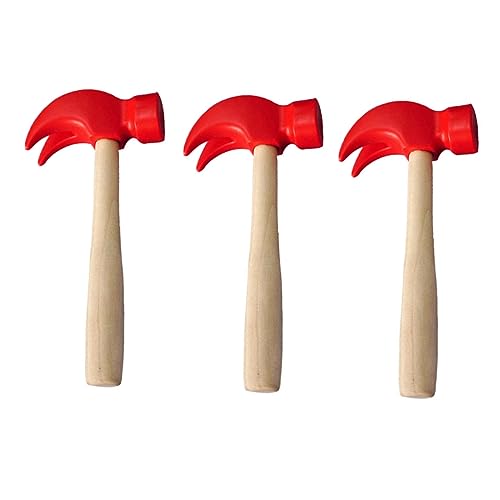 Alasum 3 Stück Reparaturwerkzeug Hämmern Hammerspielzeug für Wartungswerkzeuge, Kinderhammerspielzeug Simulationshammerspielzeug hölzern rot Alasum 3 Stück Reparaturwerkzeug Hämmern Hammerspielzeug für Wartungswerkzeuge, Kinderhammerspielzeug Simulationshammerspielzeug hölzern rot von Alasum