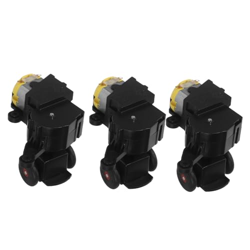 Alasum 3 Stück Robotermotor DIY-Roboter-bausatz Baue Deinen Eigenen Roboter Mini-reinigungsroboter Roboterteile Roboterbausatz Für Roboter Selber Machen Black Metall von Alasum