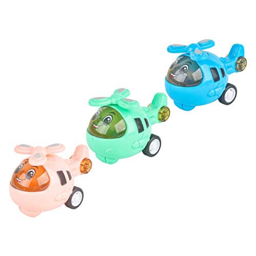 Alasum 3 Stück Trägheitsauto für kleine Flugzeuge Outdoor draußen Auto Flugzeug Model kleines Auto Flugzeugspielzeug Abs von Alasum