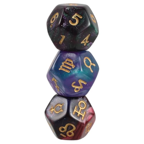 Alasum 3 Teiliges Astrologie Würfelset 12 Seitige Astrologie Wahrsagewürfel Zum Verbessern Von Konstellationslesungen Und Tarotkartenspielen Alasum 3 Teiliges Astrologie Würfelset 12 Seitige Astrologie Wahrsagewürfel Zum Verbessern Von Konstellationslesungen Und Tarotkartenspielen von Alasum