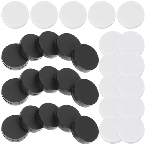 Alasum Brettspielstücke Rundes Dame-Set Backgammon-zubehör 30-teiliges Ersatzzubehör Weiße Stücke von Alasum