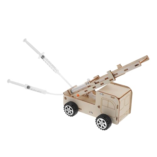 Alasum 3D-Puzzle Feuerwehrauto Fahrzeug Holzfeuerleiter LKW Spielzeug Bastelbausatz Pädagogisches DIY-Holzspielzeug Zusammenbauen Eines Modells Unvollendetes Basteln Hobby von Alasum
