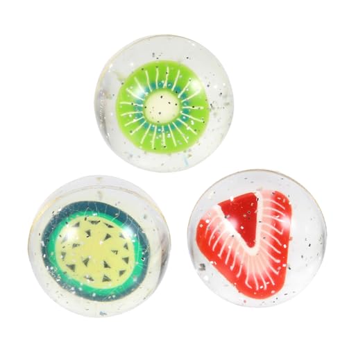 Alasum 3er-Pack Hüpfspielzeug Aus Gummi Mit Springendem Obst-Design Weich Nicht Federnd Für Jungen Und Mädchen Zufälliger Stil von Alasum