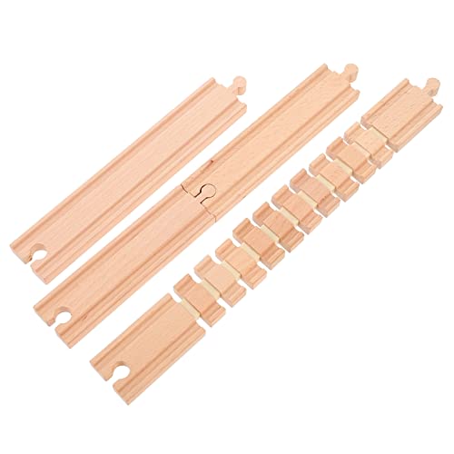 Alasum Lenkrad Kinder Schienen-kit 3st Gleisbausteine Holzeisenbahn Für Holzzug Zugstrecke Toy Train Spielzeugzug Zubehör Für Den Bahnausbau Für Eisenbahnschienen Aus Holz Beige Alasum Lenkrad Kinder Schienen-kit 3st Gleisbausteine Holzeisenbahn Für Holzzug Zugstrecke Toy Train Spielzeugzug Zubehör Für Den Bahnausbau Für Eisenbahnschienen Aus Holz Beige von Alasum