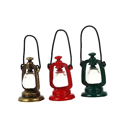 Alasum 3St Mini-Öllampe für kinderspielzeug Toys for Petroleumlichter für Puppenhäuser Mini-Puppen Petroleumlaternen für Puppenhäuser Petroleumlampe Legierung von Alasum