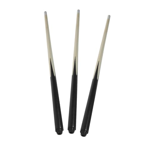 Alasum 3 Stücke Kinder Kurze Pool Queue Sticks Hartholz Billard Queue Sticks Mini Pool Sticks Für Kinder Snooker Queue Stangen von Alasum