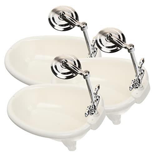 Alasum 3 Stücke Jungen Und Mädchen Spielzeug Badewanne Baby Puppe Für Badewanne Miniatur Bad Puppe Dusche von Alasum