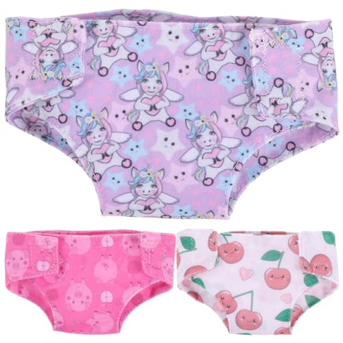 Alasum 3St Puppe Unterhose puppenwindeln Puppen stoffwindeln Puppenwechselkleidung Puppenhöschen Puppendekorationszubehör Toy Dolls Puppen Höschen Zubehör für Spielzeugpuppen Alasum 3St Puppe Unterhose puppenwindeln Puppen stoffwindeln Puppenwechselkleidung Puppenhöschen Puppendekorationszubehör Toy Dolls Puppen Höschen Zubehör für Spielzeugpuppen von Alasum