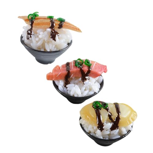 Alasum 3St Sushi-Simulation Kinderspielzeug Sushi Japanisches Sushi-Dekoration Sushi Plastikmodell Spielnahrung für die Kinderküche gefälschtes Essen PVC Alasum 3St Sushi-Simulation Kinderspielzeug Sushi Japanisches Sushi-Dekoration Sushi Plastikmodell Spielnahrung für die Kinderküche gefälschtes Essen PVC von Alasum