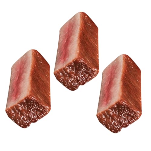Alasum 3st Steak-Modell Gestell Rindfleisch Gefälschtes Gekochtes Steak Gefälschte Lebensmittel Realistisch Künstliche Fleischstütze Gefälschte Steakverzierungen Food-Modell PVC Brown Alasum 3st Steak-Modell Gestell Rindfleisch Gefälschtes Gekochtes Steak Gefälschte Lebensmittel Realistisch Künstliche Fleischstütze Gefälschte Steakverzierungen Food-Modell PVC Brown von Alasum