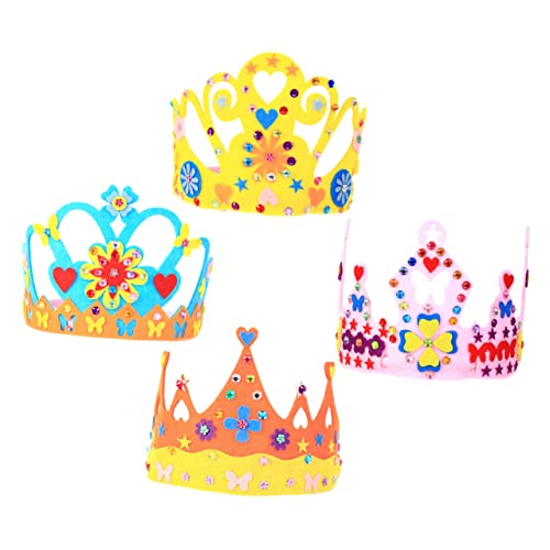 Alasum 4-teiliges Kronen-set Kindergeburtstagshut Partyhut Königliches Vliesmaterial Für Jungen Und Mädchen Alasum 4-teiliges Kronen-set Kindergeburtstagshut Partyhut Königliches Vliesmaterial Für Jungen Und Mädchen von Alasum