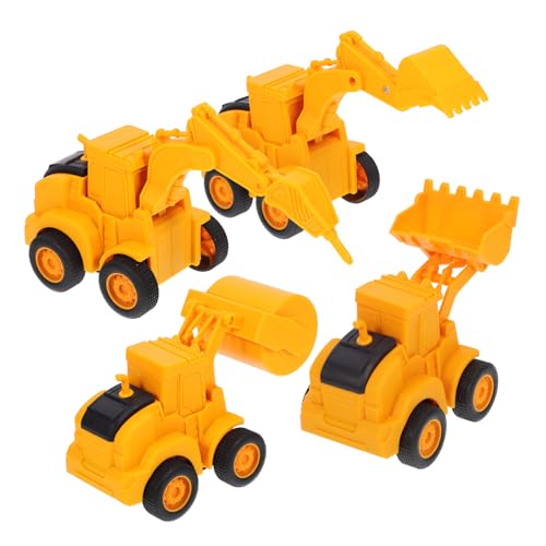 Alasum Auto Kinder 4 Stück Bagger Modell Auto LKW Für Set Konstruktion Entzückendes LKW- Cartoon-BAU-LKW-Modell Abs Yellow Baustellenfahrzeuge Kinder Alasum Auto Kinder 4 Stück Bagger Modell Auto LKW Für Set Konstruktion Entzückendes LKW- Cartoon-BAU-LKW-Modell Abs Yellow Baustellenfahrzeuge Kinder von Alasum