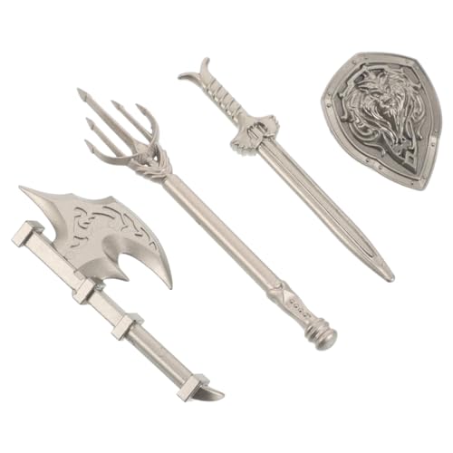 Alasum 4 Stück Bausteinzubehör kreatives Rollenspiel zubehör Schmuckbrosche Kinderbehälter Schwerter für Spielzeugschild für Plastik Silver Alasum 4 Stück Bausteinzubehör kreatives Rollenspiel zubehör Schmuckbrosche Kinderbehälter Schwerter für Spielzeugschild für Plastik Silver von Alasum