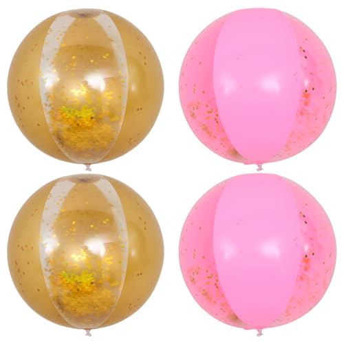 Alasum 4 Stück Blitzkugel Sommer-poolball Strandball Für Wasserball Partei, Die Ball Spielt Strandball Mit Pailletten Pvc Alasum 4 Stück Blitzkugel Sommer-poolball Strandball Für Wasserball Partei, Die Ball Spielt Strandball Mit Pailletten Pvc von Alasum