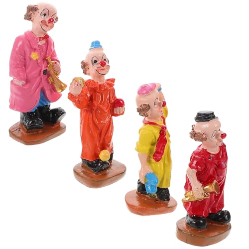 Alasum Clown-Figur 4er-Set Art The Clown-Figur Miniatur-gartenstatue Einzigartige Heimdekoration Clown Helles Und Fröhliches Ornament Alasum Clown-Figur 4er-Set Art The Clown-Figur Miniatur-gartenstatue Einzigartige Heimdekoration Clown Helles Und Fröhliches Ornament von Alasum