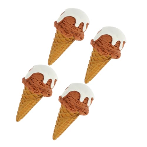 Alasum 4 Stück Eismodell Miniatur-eistüten Künstlicher Nachtisch Künstliche Eiscreme-Requisiten Simuliertes Eiscrememodell Eistütenvase Gefälschte Eiswaffel Modell Einer Eistüte Harz Alasum 4 Stück Eismodell Miniatur-eistüten Künstlicher Nachtisch Künstliche Eiscreme-Requisiten Simuliertes Eiscrememodell Eistütenvase Gefälschte Eiswaffel Modell Einer Eistüte Harz von Alasum
