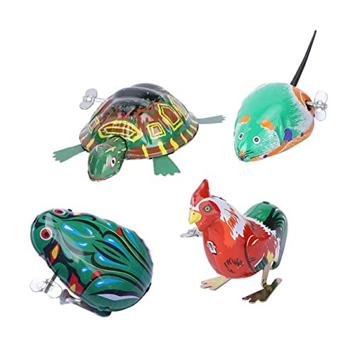Alasum 4 Stück Kette Wickelspielzeug Puppen aufziehen für kinderspielzeug Fun Toy spielzeuge Eisen tiermodell kreatives Springspielzeug Alasum 4 Stück Kette Wickelspielzeug Puppen aufziehen für kinderspielzeug Fun Toy spielzeuge Eisen tiermodell kreatives Springspielzeug von Alasum