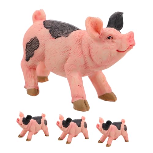 Alasum 4 Stück Miniatur-schweinefiguren, Niedliche Tierornamente Aus Kunstharz, Puppenhaus-, Realistische Mini-schweinefiguren Für Die Dekoration Im Home-Office Alasum 4 Stück Miniatur-schweinefiguren, Niedliche Tierornamente Aus Kunstharz, Puppenhaus-, Realistische Mini-schweinefiguren Für Die Dekoration Im Home-Office von Alasum