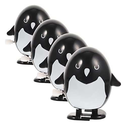 Alasum 4 Stück Pinguin- adventsgeschenke funnytoys -Set Party- wichtelgeschenke lustig Fun Toy lustige uhrwerk neuartige Laufspielzeuge Plastik von Alasum