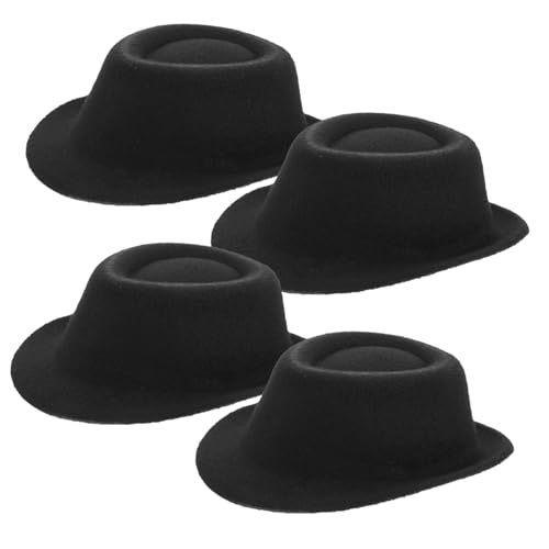 Alasum Niedlicher Mini-Hut 4er-Set Puppen-bastelhut Party-Kopfbedeckung Spielzeug-Accessoire von Alasum