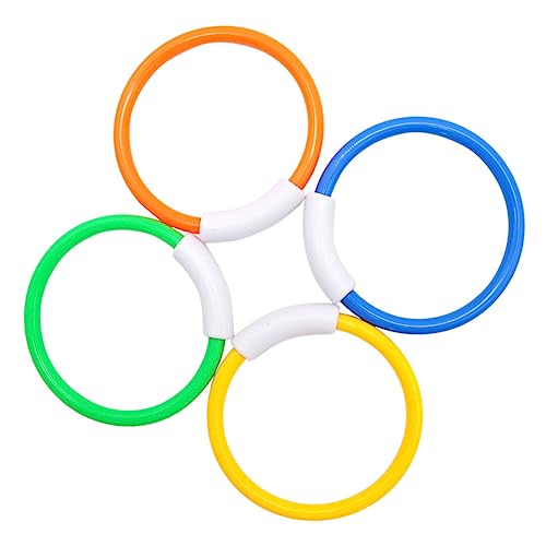 Alasum 4 Stück Tauchring für kinderspielzeug Wasserspielzeug Toys Tauchgreifring für die Tauchausbildung Tauchausbildungsring Plastik Alasum 4 Stück Tauchring für kinderspielzeug Wasserspielzeug Toys Tauchgreifring für die Tauchausbildung Tauchausbildungsring Plastik von Alasum