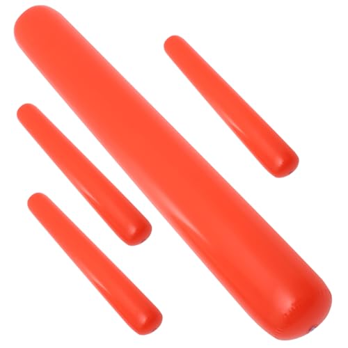 Alasum Fröhliche Aufblasbare Stäbe – 4 Zubehörteile Gastgeschenke Für Sportveranstaltungen Und Für Alle Altersgruppen (90 cm PVC) von Alasum