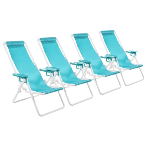 Alasum 4-teiliger Mini-strandstuhl: Mini-klapp-strandstuhl Für Home-Office Und Party-Dekorationen – Realistische Miniaturmöbel Für Puppenhaus Alasum 4-teiliger Mini-strandstuhl: Mini-klapp-strandstuhl Für Home-Office Und Party-Dekorationen – Realistische Miniaturmöbel Für Puppenhaus von Alasum