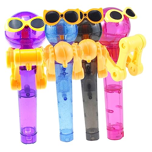 Alasum 4stücke Kreativer Roboter Lutscherhalter Für Junge Mädchen Lustige Dinosaurier Lollipop-spielzeuge Für Und Partys von Alasum