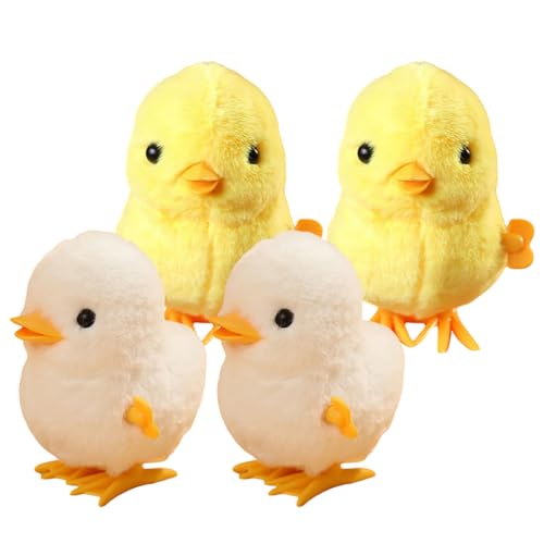Alasum 4er Set Aufziehspielzeug Küken Und Enten üsch Tier Für Springende Küken Und Enten Ideal Für Partys Und Als Für Kleinkinder von Alasum