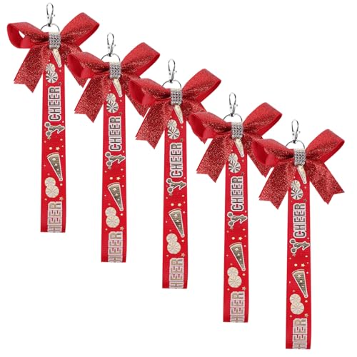 Alasum 5 Stück Cheerleader Schlüsselanhänger mit Schleife Lichtbeständig Zarter Schlüsselanhänger und Energiegeladen für Mädchen und Taschen Alasum 5 Stück Cheerleader Schlüsselanhänger mit Schleife Lichtbeständig Zarter Schlüsselanhänger und Energiegeladen für Mädchen und Taschen von Alasum