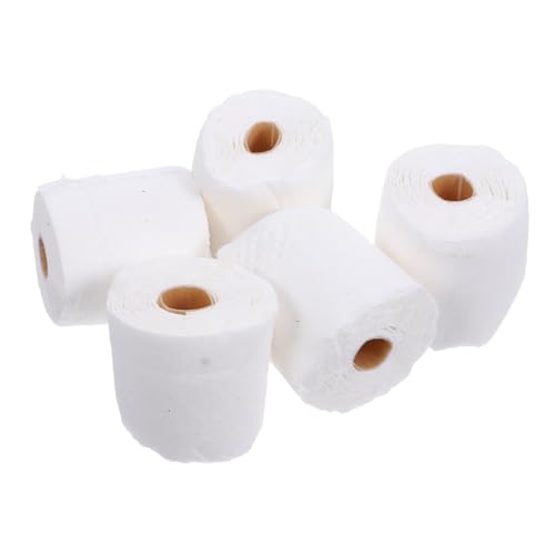 Alasum 5 Stücke Miniatur Puppenhaus Wc Rollen Papier Dekorationen Für Prop Mini Badezimmer Layout Pretend Spielen Spielzeug von Alasum