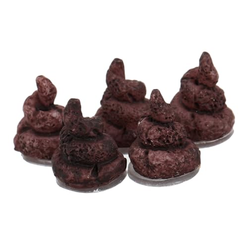 Alasum 5 Stücke Mini Realistische Gefälschte Poo Modell Spielzeug Für Jungen Und Mädchen Landschaft Dekorationen von Alasum