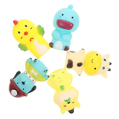 Alasum 5 Stück Tierfingerpuppenpuppen Kinderspielzeug Kinderhandschuhe Die Marionetten Cartoon Handpuppenspielzeug Interaktives Cartoon Puppenspielzeug Geschichtenerzählspielzeug von Alasum
