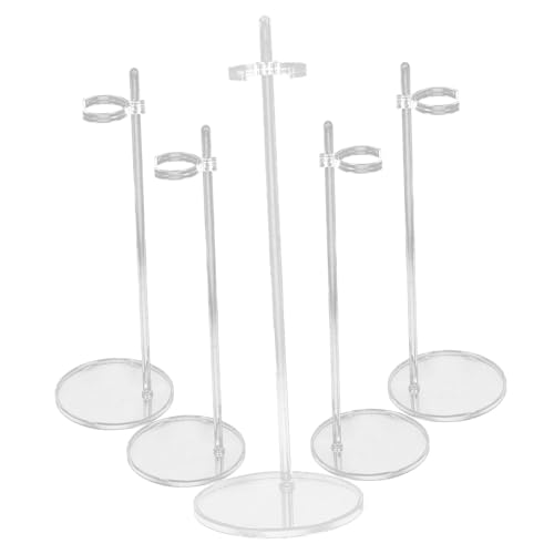 Alasum 5 Stück Transparent Teiliges Puppenständer Doll Display Halter mit Stabilem Sockel Puppenhalter für Actionfiguren und Modellpuppen Leicht Tragbar für Vitrinen und Regale Alasum 5 Stück Transparent Teiliges Puppenständer Doll Display Halter mit Stabilem Sockel Puppenhalter für Actionfiguren und Modellpuppen Leicht Tragbar für Vitrinen und Regale von Alasum