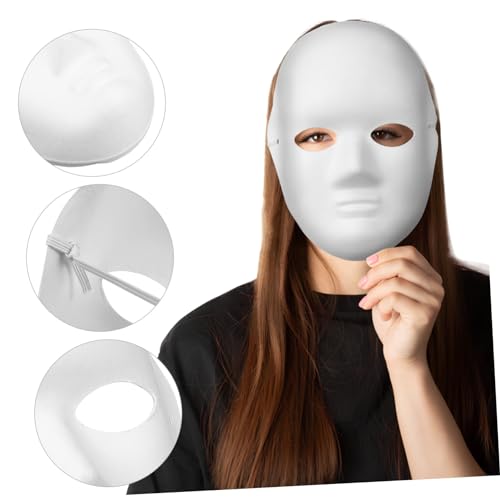 Alasum 5 Teiliges Diy Papiermasken für Frauen Weiße Halloween Masken zum Bemalen Leichte Glatte Oberfläche Vielseitig für Maskenball Karneval und Kostümpartys Geeignet Alasum 5 Teiliges Diy Papiermasken für Frauen Weiße Halloween Masken zum Bemalen Leichte Glatte Oberfläche Vielseitig für Maskenball Karneval und Kostümpartys Geeignet von Alasum
