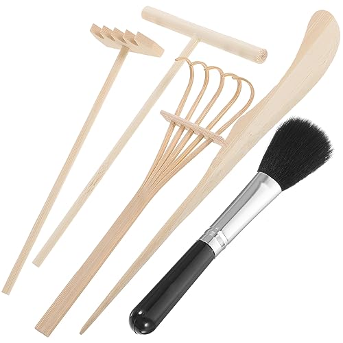 Alasum Gestalten Sie Ihren Eigenen Innenhof – 5-teiliges Mini-rechenset Für Sandmalerei Kleiner Zen-Garten-rechen Alasum Gestalten Sie Ihren Eigenen Innenhof – 5-teiliges Mini-rechenset Für Sandmalerei Kleiner Zen-Garten-rechen von Alasum
