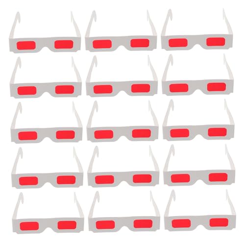 Alasum 3D-Brillen 50 Stück Rot Für Kindertagspartys Brillen Sonnenbrillen Für 3D-Filme Robuste Und Modische Brillen von Alasum