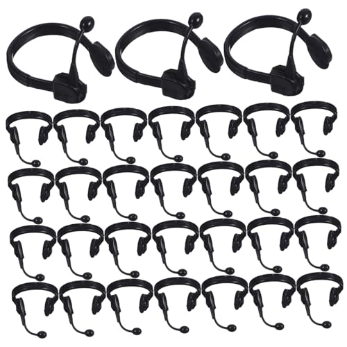 Alasum 50 Stück Miniatur Headset Mikrofon Puppenhaus Zubehör Schwarze Kopfhörer Puppe Accessoires Kreative Spielzeugsets für Nachspielen und Verkleiden Alasum 50 Stück Miniatur Headset Mikrofon Puppenhaus Zubehör Schwarze Kopfhörer Puppe Accessoires Kreative Spielzeugsets für Nachspielen und Verkleiden von Alasum