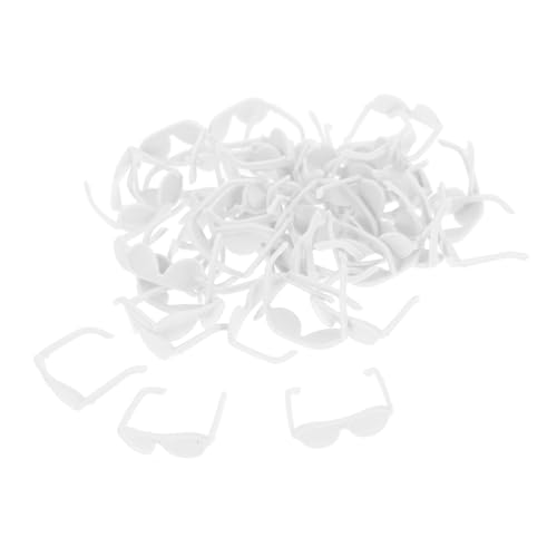 Alasum 50 Stück Minipuppenbrille kleine Spielzeuge Mini-Puppen Miniaturbausätze Puppenhaus-Miniaturen Puppenspielzeug Puppen-Mini-Brillengestell stylische Puppensonnenbrille Plastik Weiß Alasum 50 Stück Minipuppenbrille kleine Spielzeuge Mini-Puppen Miniaturbausätze Puppenhaus-Miniaturen Puppenspielzeug Puppen-Mini-Brillengestell stylische Puppensonnenbrille Plastik Weiß von Alasum