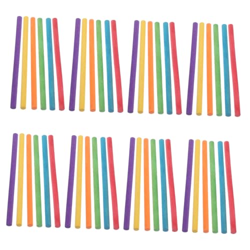 Alasum 50 Stück Teiliges Buntes Holz Rhythmus Sticks Set Runde Lummi Sticks Ergonomisch für Natürliches Material Fördert Musikalische Entwicklung und Koordination im Kindergarten und Alasum 50 Stück Teiliges Buntes Holz Rhythmus Sticks Set Runde Lummi Sticks Ergonomisch für Natürliches Material Fördert Musikalische Entwicklung und Koordination im Kindergarten und von Alasum