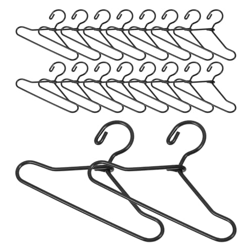Alasum 55st Kleiderbügel Für Puppen Puppensachen Babypuppenkleidung Kleiderbügel Rosa Puppenhausmöbel Simulation Kleiner Kleiderbügel Winzige Hausaufhänger Puppenkleiderbügel Metall Black von Alasum