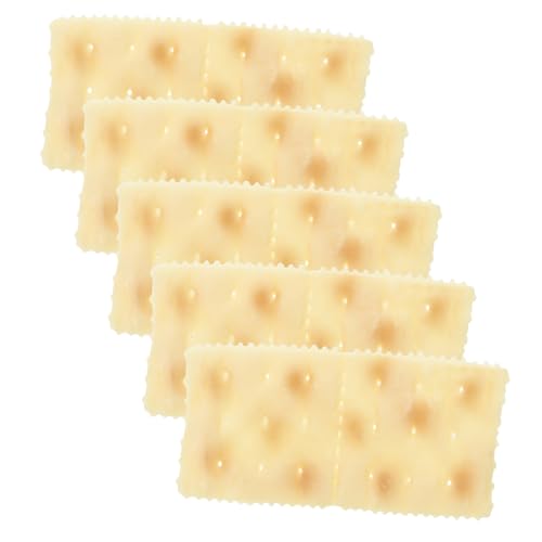 Alasum 5er-Pack Künstliche Realistische Soda-Cracker 90 X 45 Mm Lebensechte Gefälschte Kekse Für Küchenrequisiten Alasum 5er-Pack Künstliche Realistische Soda-Cracker 90 X 45 Mm Lebensechte Gefälschte Kekse Für Küchenrequisiten von Alasum