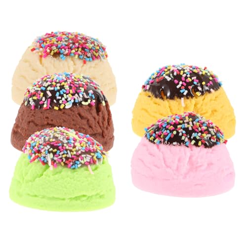 Alasum Realistisches PVC-Eiscreme-Modell 5 Stück Künstliches Für Die Fotografie Alasum Realistisches PVC-Eiscreme-Modell 5 Stück Künstliches Für Die Fotografie von Alasum